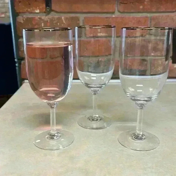 3 Lenox Crystal Iced Tea Glasses Pattern "Fillmore" With Platinum Trim - Picture 1 of 7